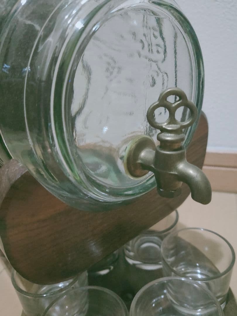 ♪ ショットグラス付き グラスウィスキーバレルコンプリートセット 壁掛け