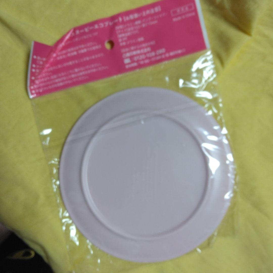 evian スヌーピー エコプレート ピンク 15cm a