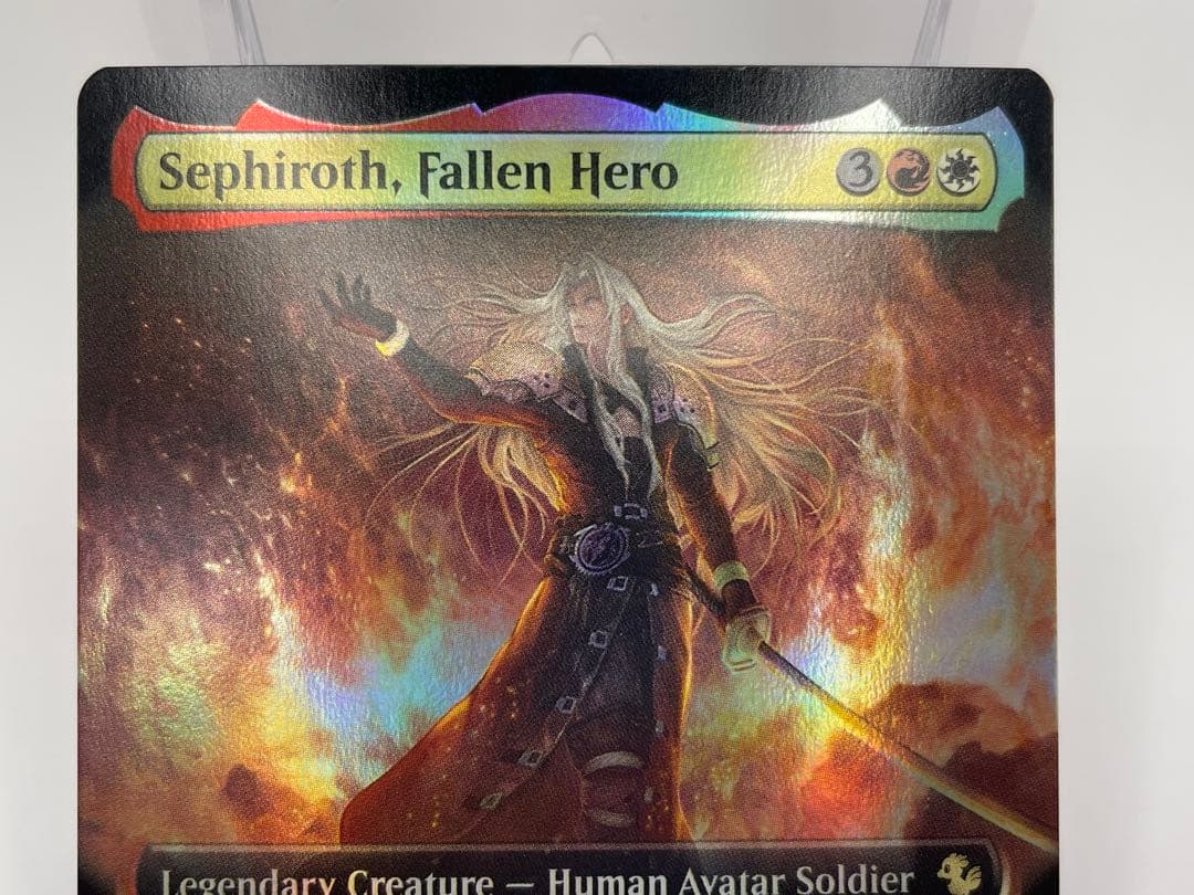 mtg 堕ちた英雄、セフィロス 英語 拡張FOIL FF ラスト一枚【Foil】(182