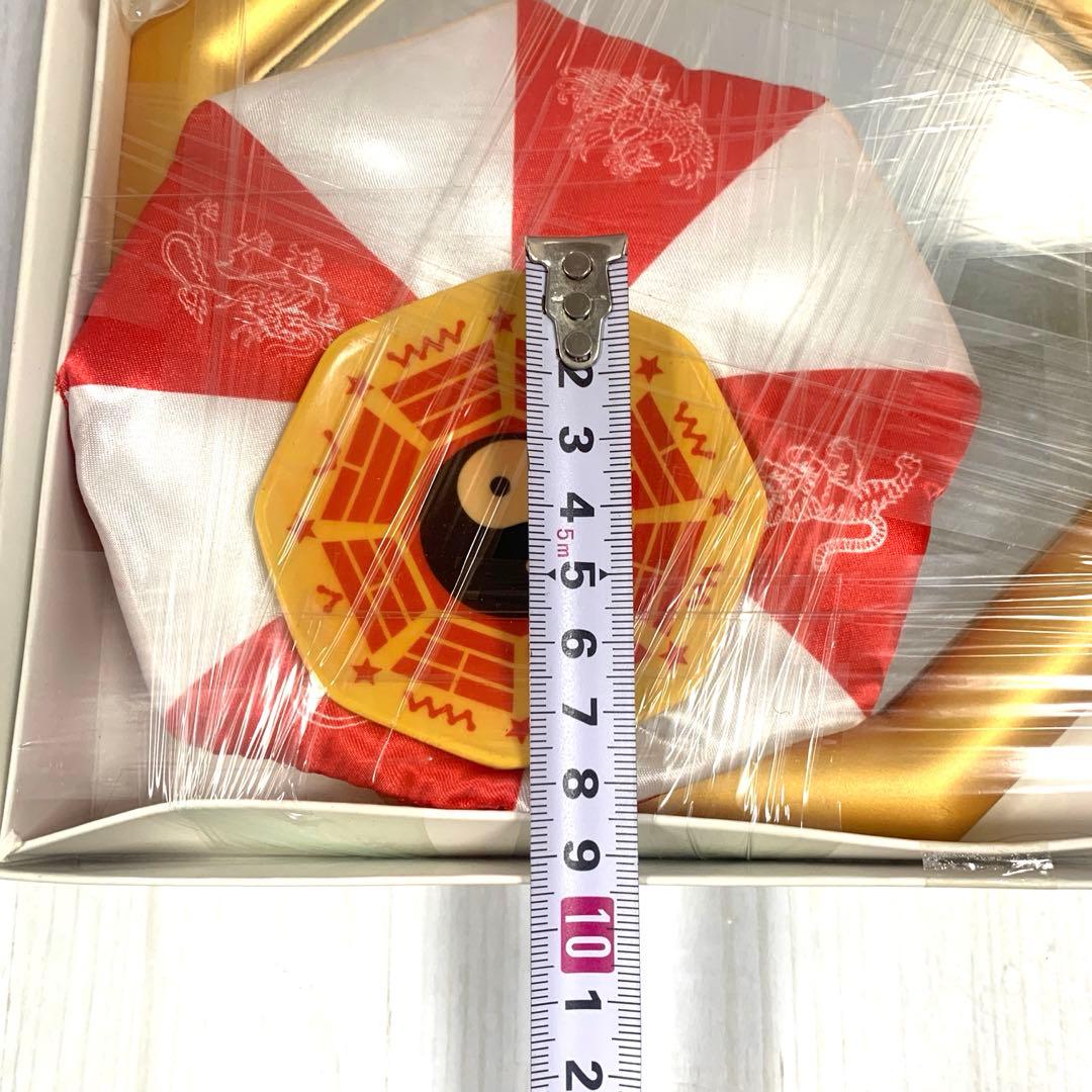 風水　開運　壁掛け　ミラー　八角形　約20センチ