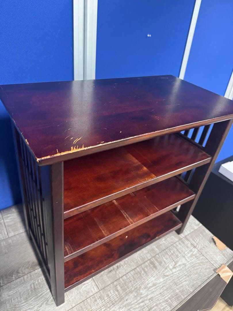 九州民芸家具 飾り棚 天然木 格子棚 和モダン 収納 フリーラック サイドボード