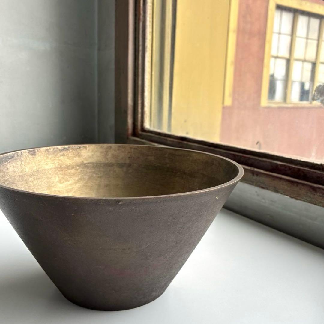 ヴィンテージボウル　器　オブジェ　ブロンズ