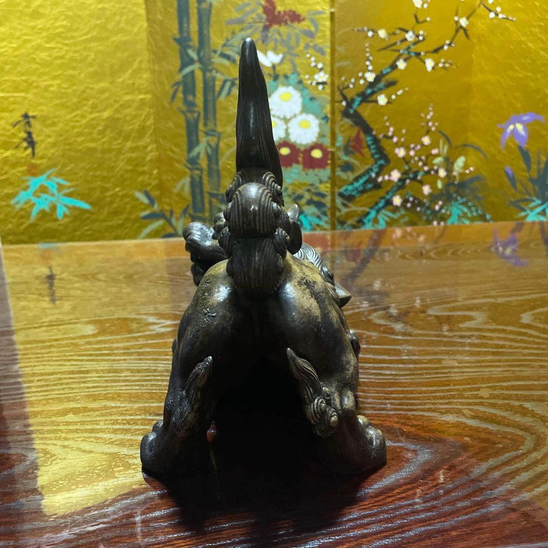 備前焼　獅子　小西陶古作