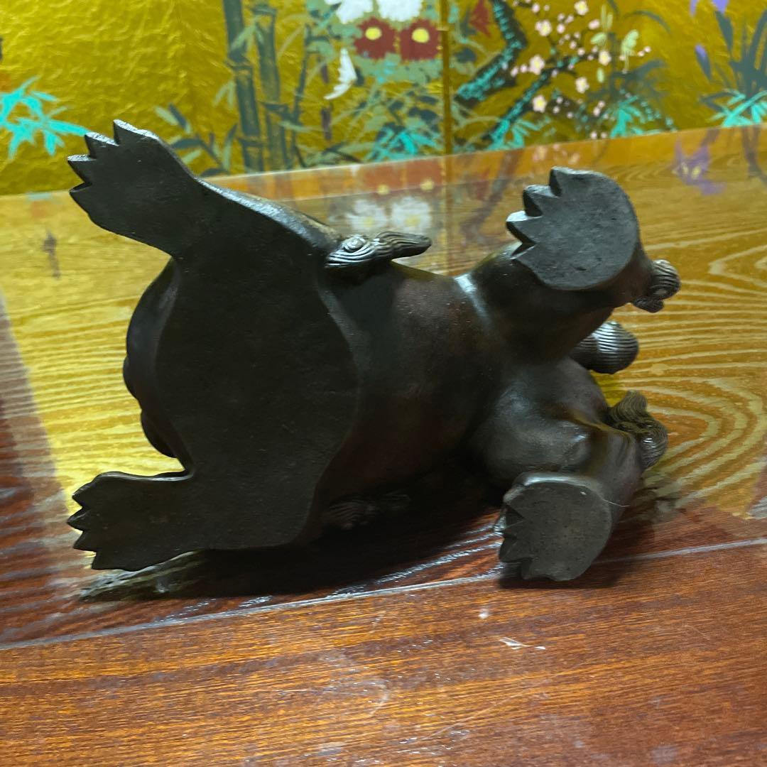 備前焼　獅子　小西陶古作