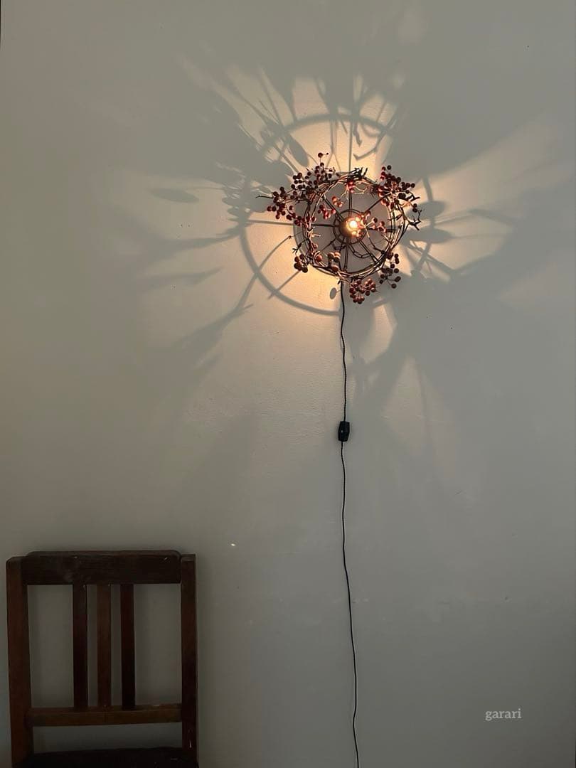 古材照明　ハンドメイドランプ　ブロカント　アトリエランプ　北欧風　アトリエ