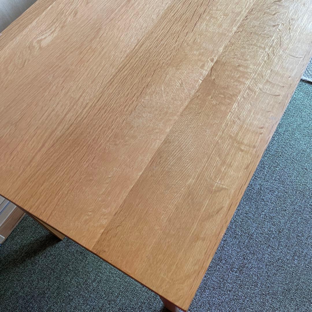 無印良品 無垢材デスク（引出付）・オーク材（廃番品）
