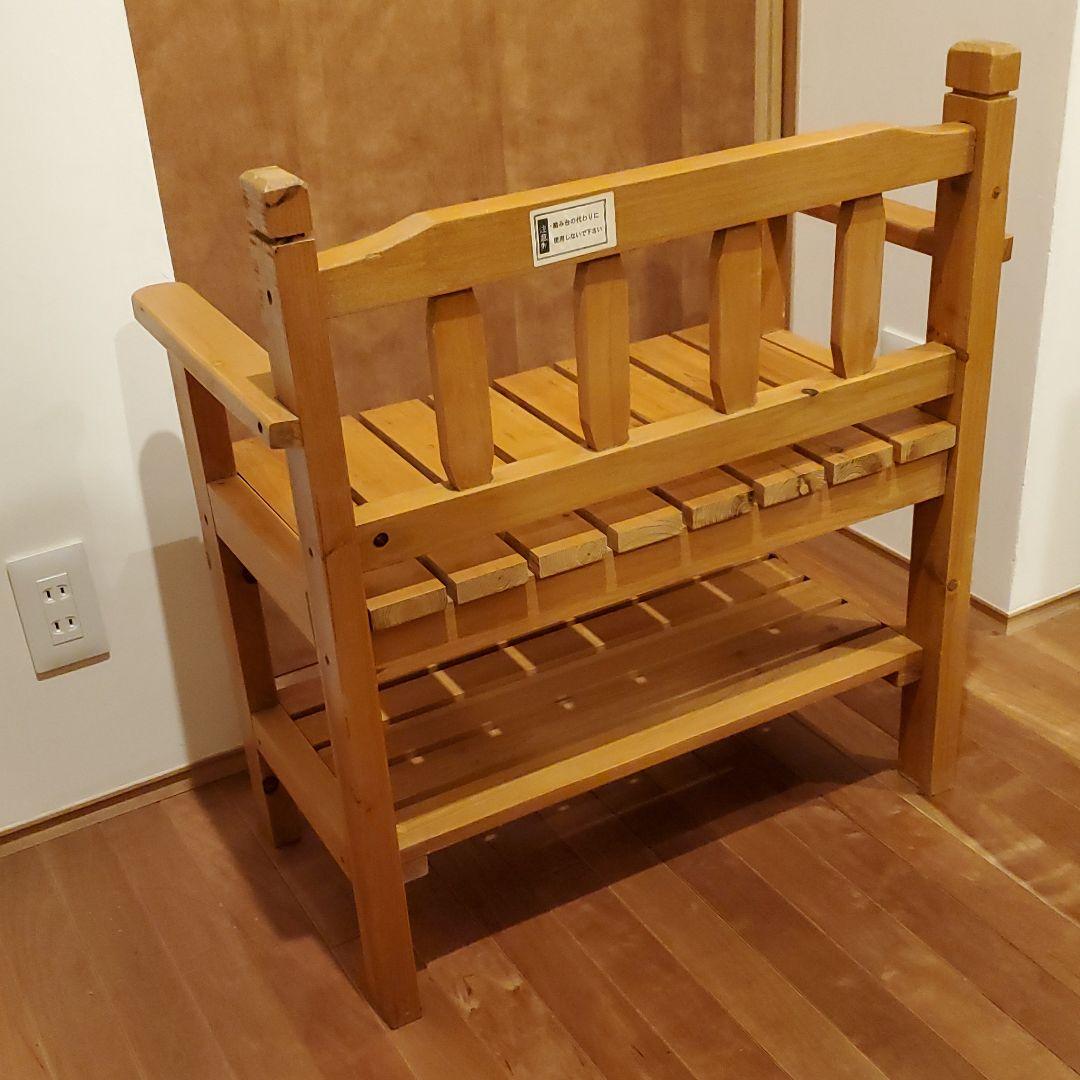 木製ベンチ　ガーデニングチェア　ガーデニングベンチ