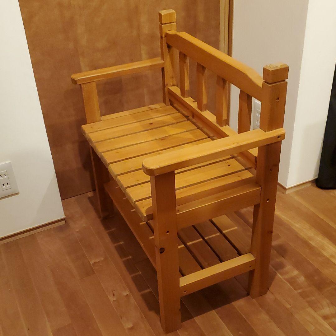 木製ベンチ　ガーデニングチェア　ガーデニングベンチ