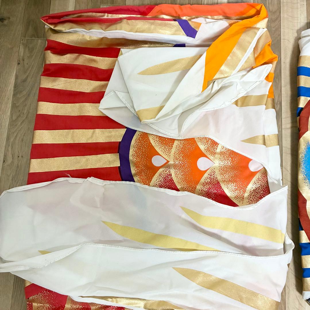 東洋紡 江戸錦鯉 鯉のぼり 吹き流し 約4m 黒約4m 赤約3m 青約2m 元箱