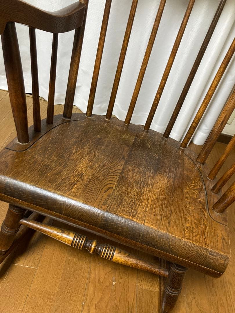 木製ロッキングチェア クラシック ブラウン