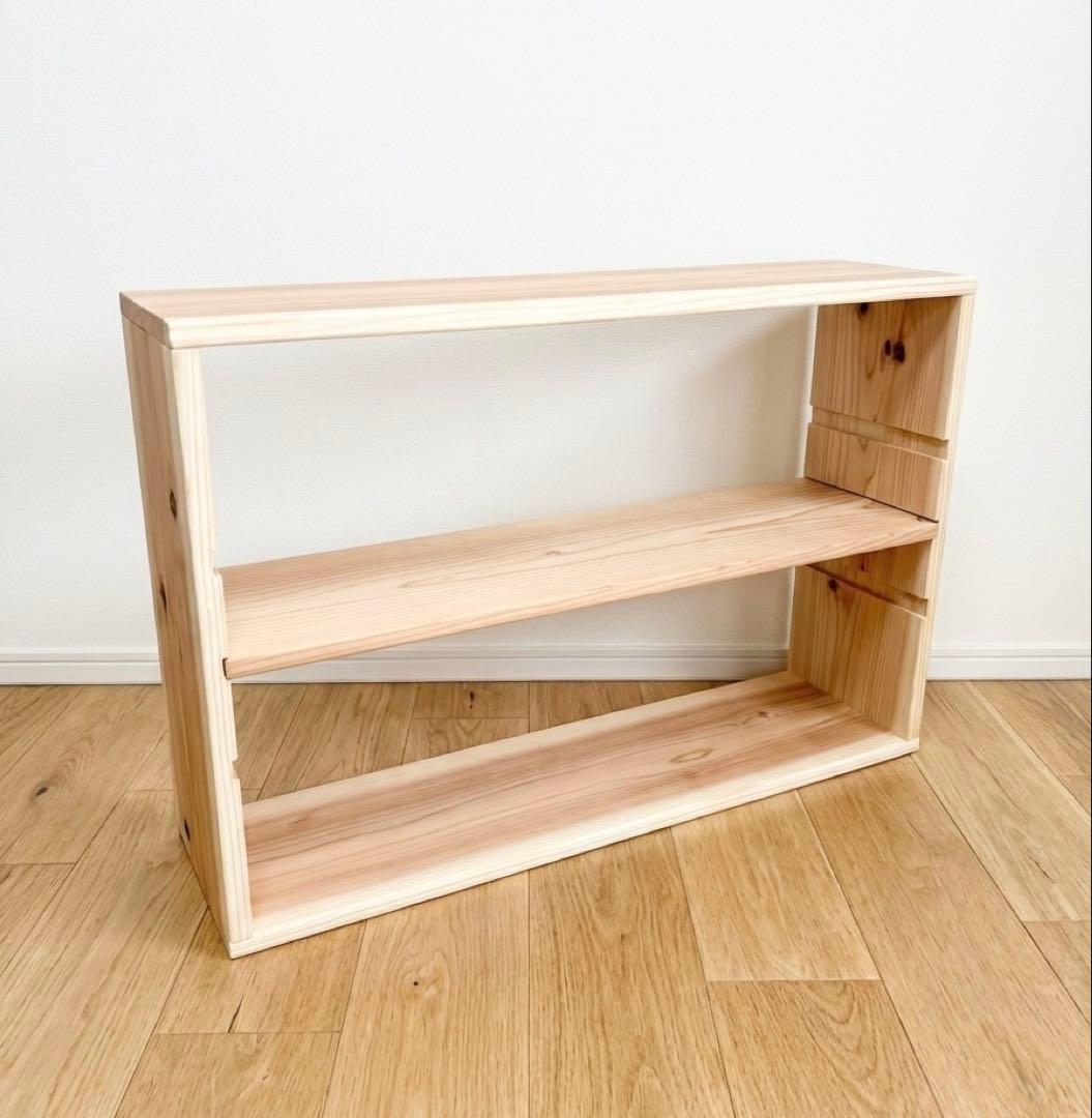 1台限定・特別価格 オープンシェルフ 80×54 白木ニス二回仕上げ 可動棚