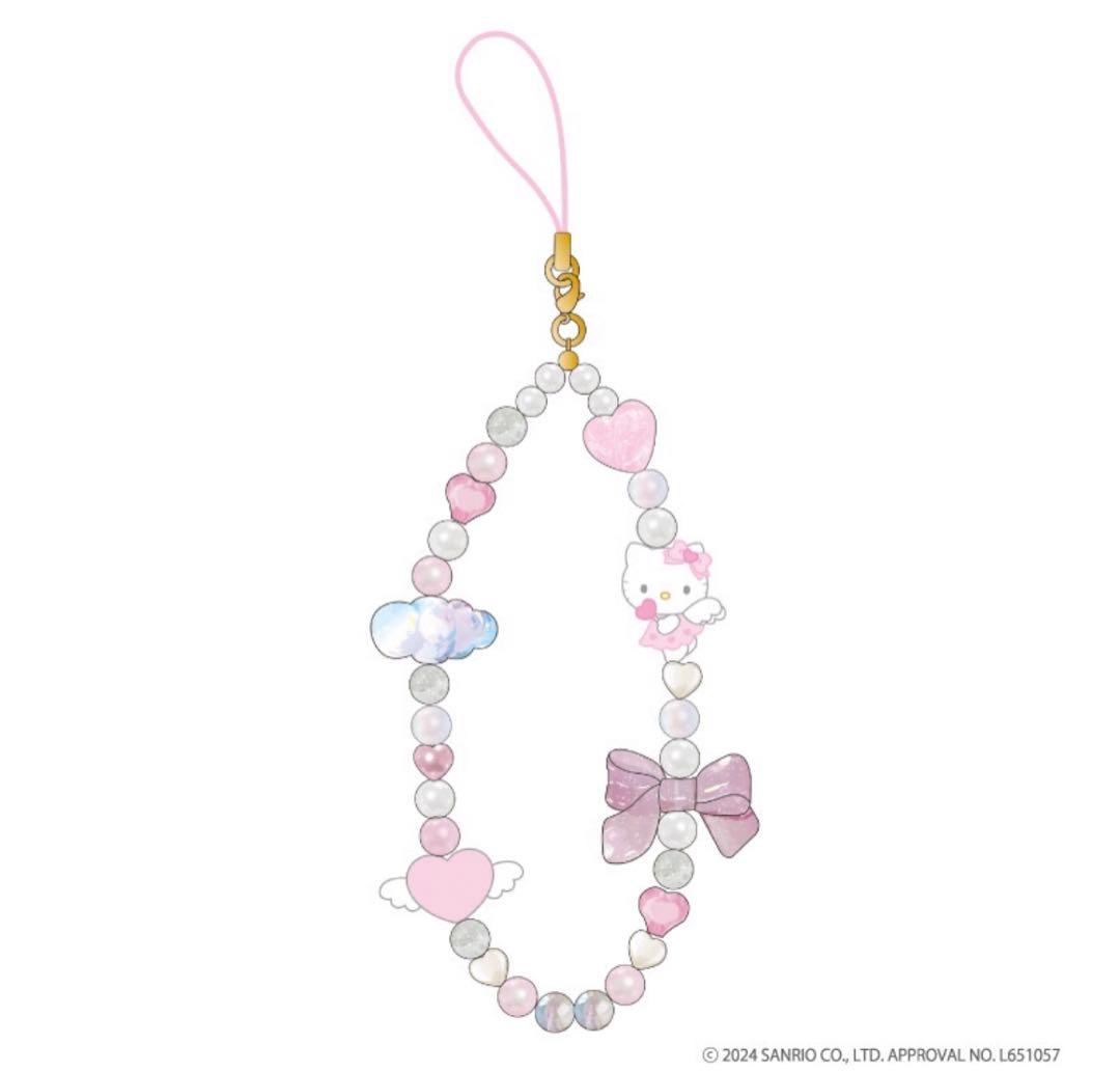 キティ ハローキティ フォンストラップ エンジェルキティ ピンク