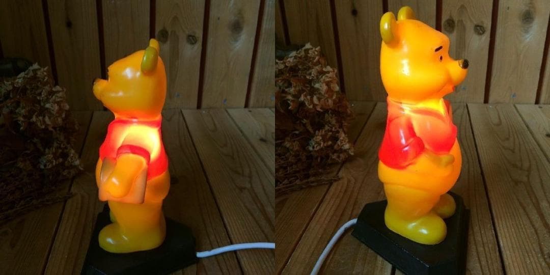 稀少*ディズニープロダクション*古いクマのプーさん スタンドライト照明