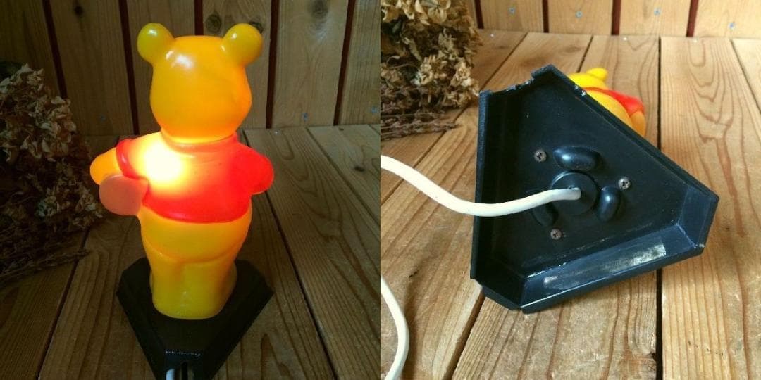 稀少*ディズニープロダクション*古いクマのプーさん スタンドライト照明