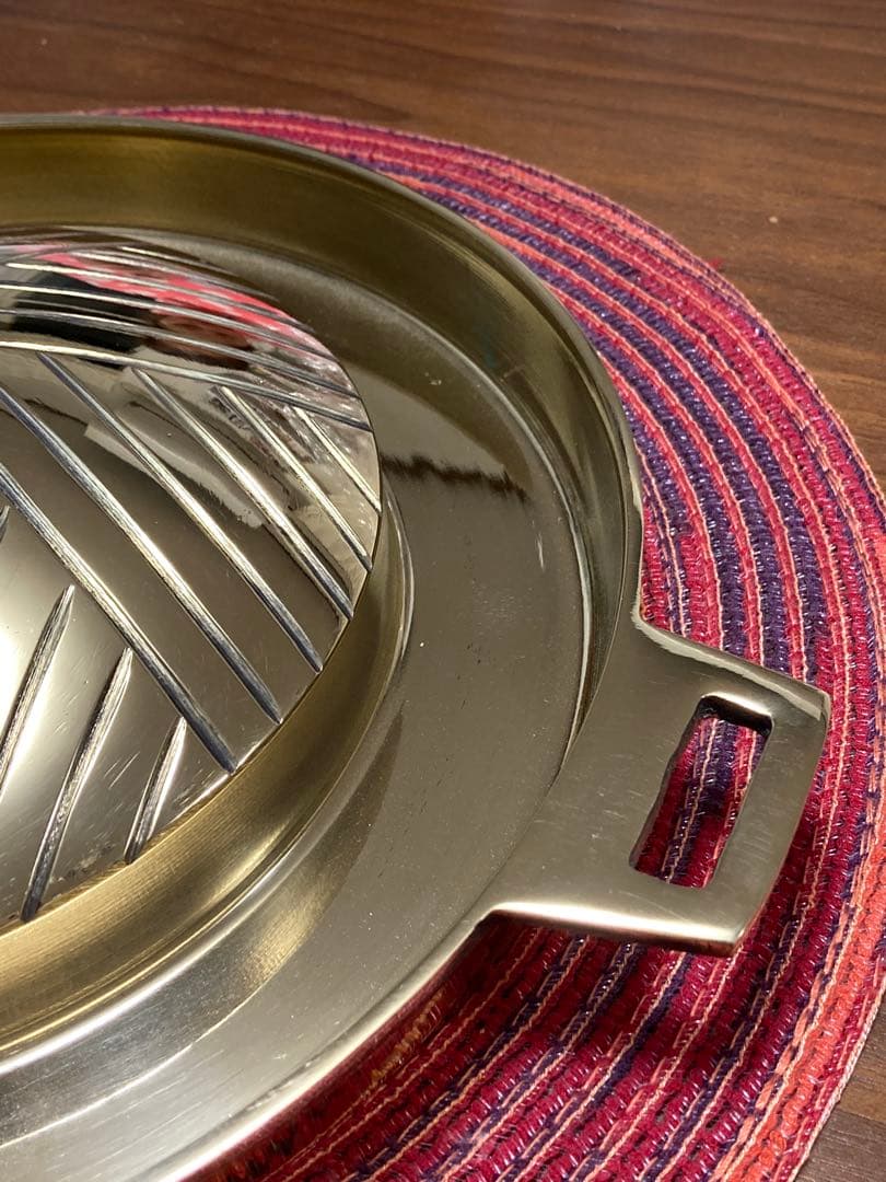 真鍮製　ムーガタ鍋　ムーカタ　両手鍋　タイ製　トーンルアン　送料込み