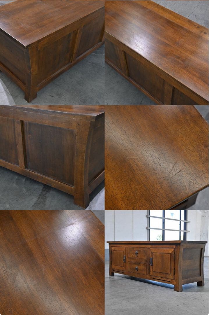 オリエンタルスタイル 10万 ローボード チェストサイド カントリー テレビ台