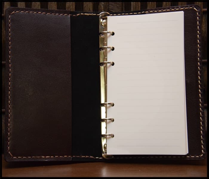 栃木レザー システム手帳 ヒノキ 本革 バイブル 名入れ Polilavo