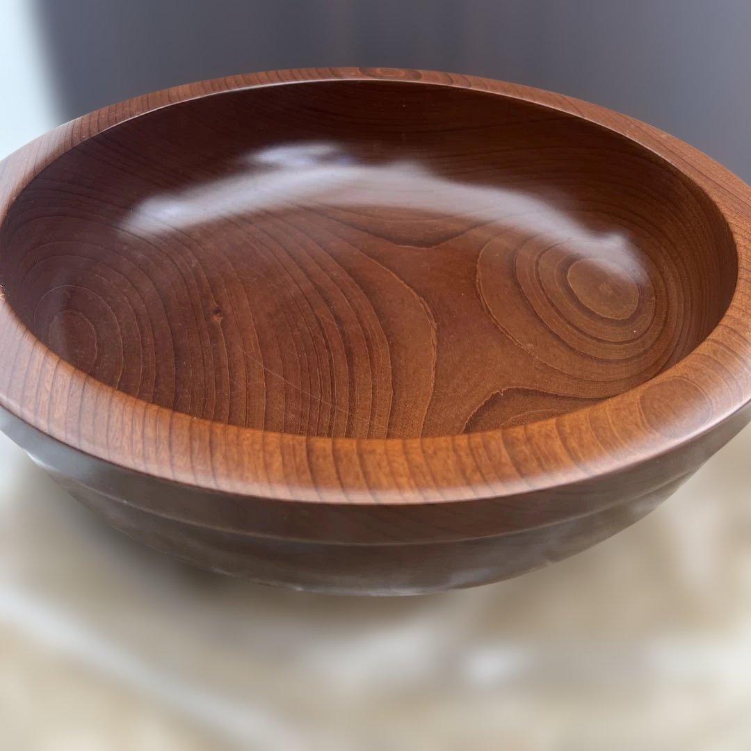 新品未使用　こね鉢　なつめ　天然木　尺4 蕎麦