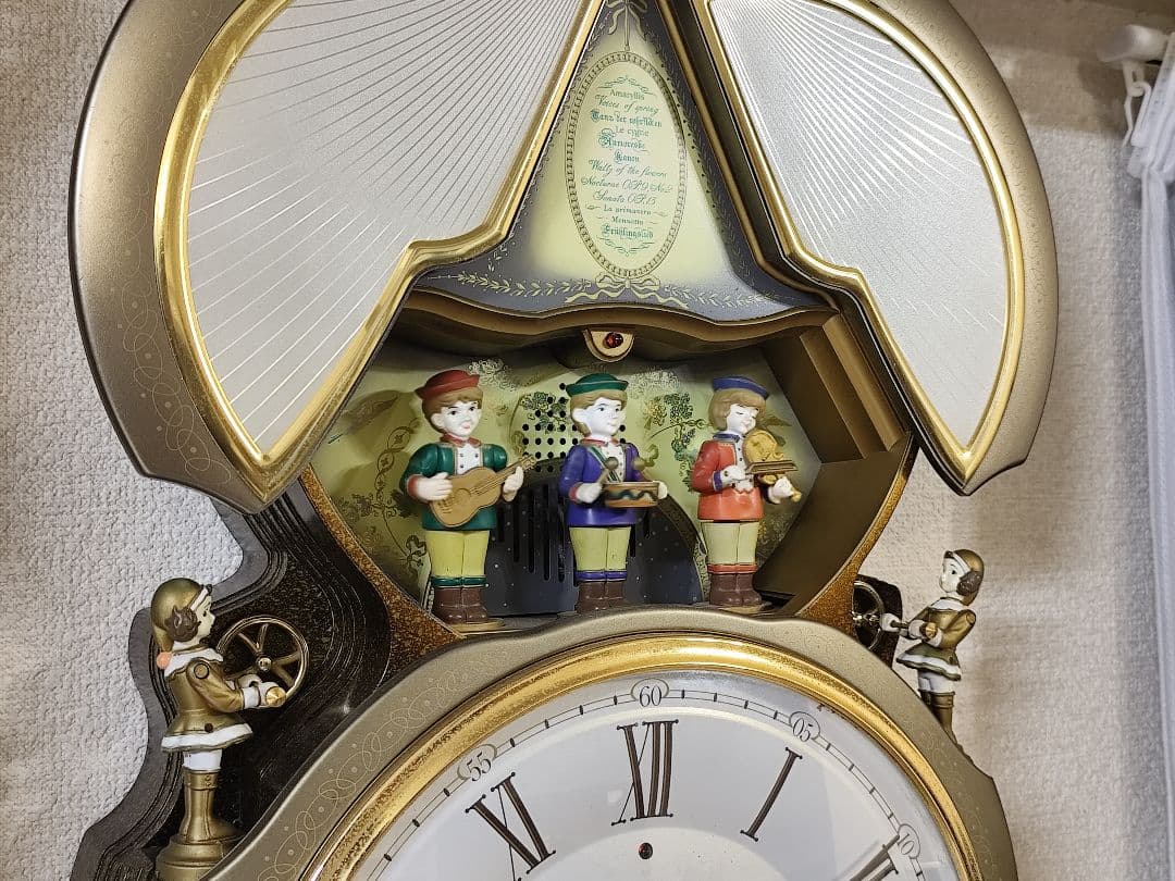 セイコー パペット RE515B Puppet からくり時計 メロディ 動作品