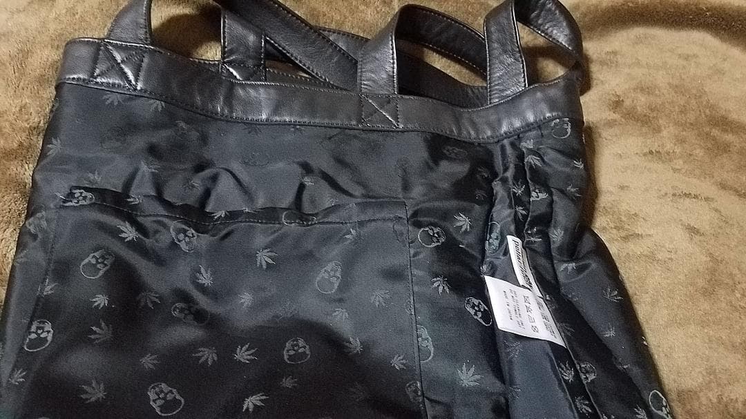 ルシアンペラフィネ　革&カシミアバッグ