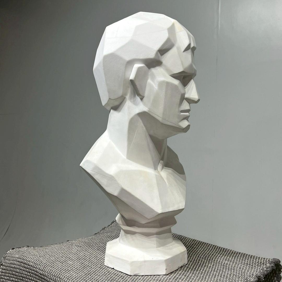 アグリッパ 石膏像 胸像 面取り 標本 デッサン 彫刻 オブジェ 置物 アート