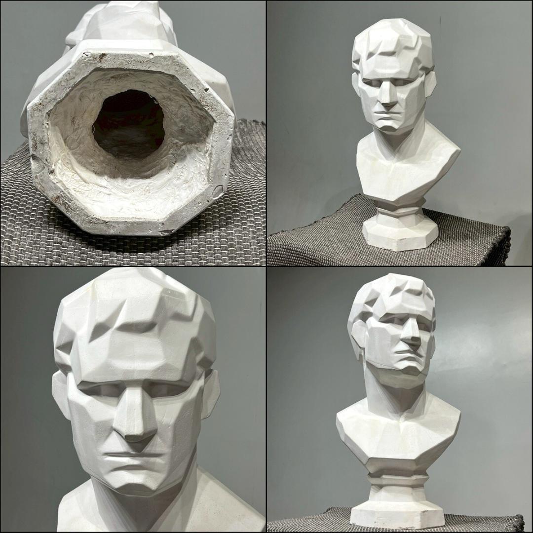 アグリッパ 石膏像 胸像 面取り 標本 デッサン 彫刻 オブジェ 置物 アート