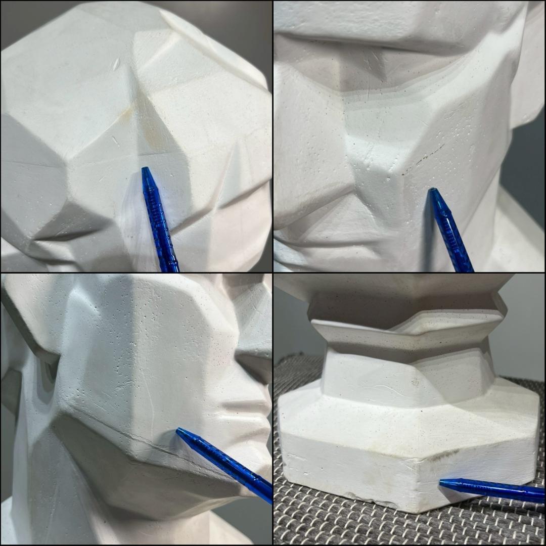 アグリッパ 石膏像 胸像 面取り 標本 デッサン 彫刻 オブジェ 置物 アート