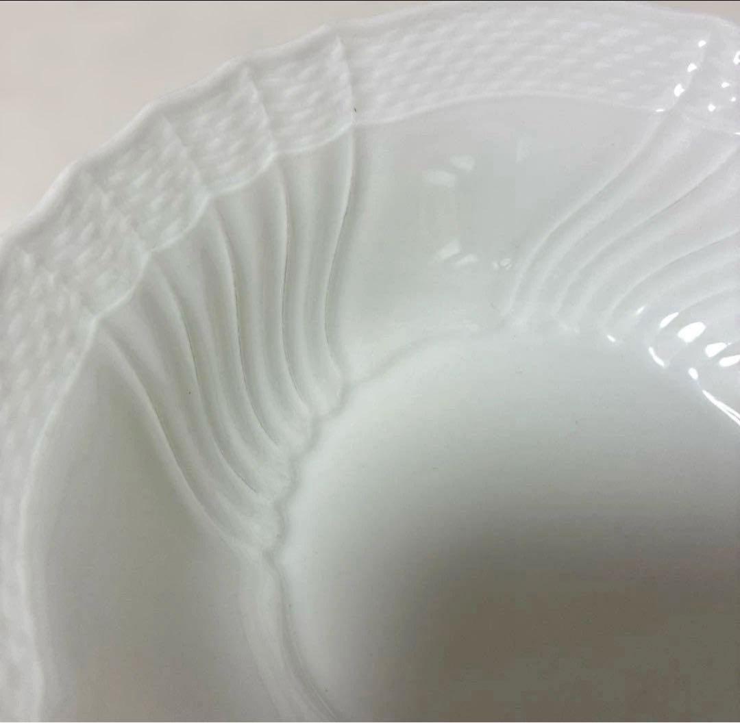 【美品】リチャードジノリ　ベッキオホワイト　フルーツソーサー　15cm×5枚