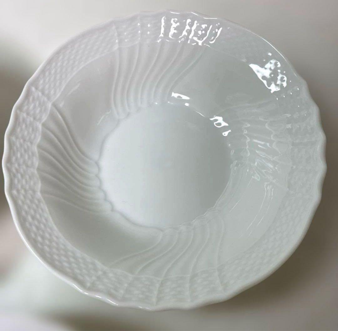【美品】リチャードジノリ　ベッキオホワイト　フルーツソーサー　15cm×5枚