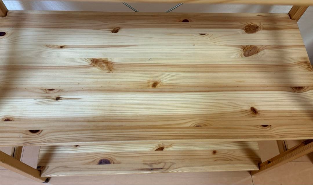 パイン材ユニットシェルフ　86センチ幅　小　無印良品　2個セット　収納棚　木材