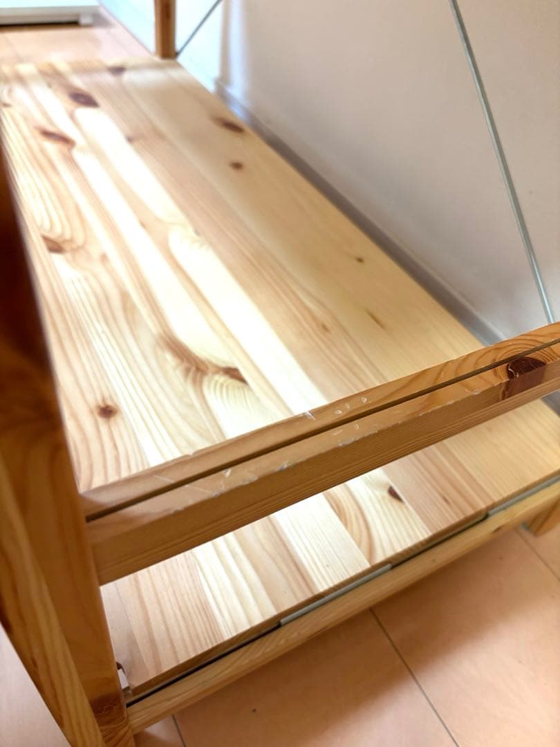 パイン材ユニットシェルフ　86センチ幅　小　無印良品　2個セット　収納棚　木材