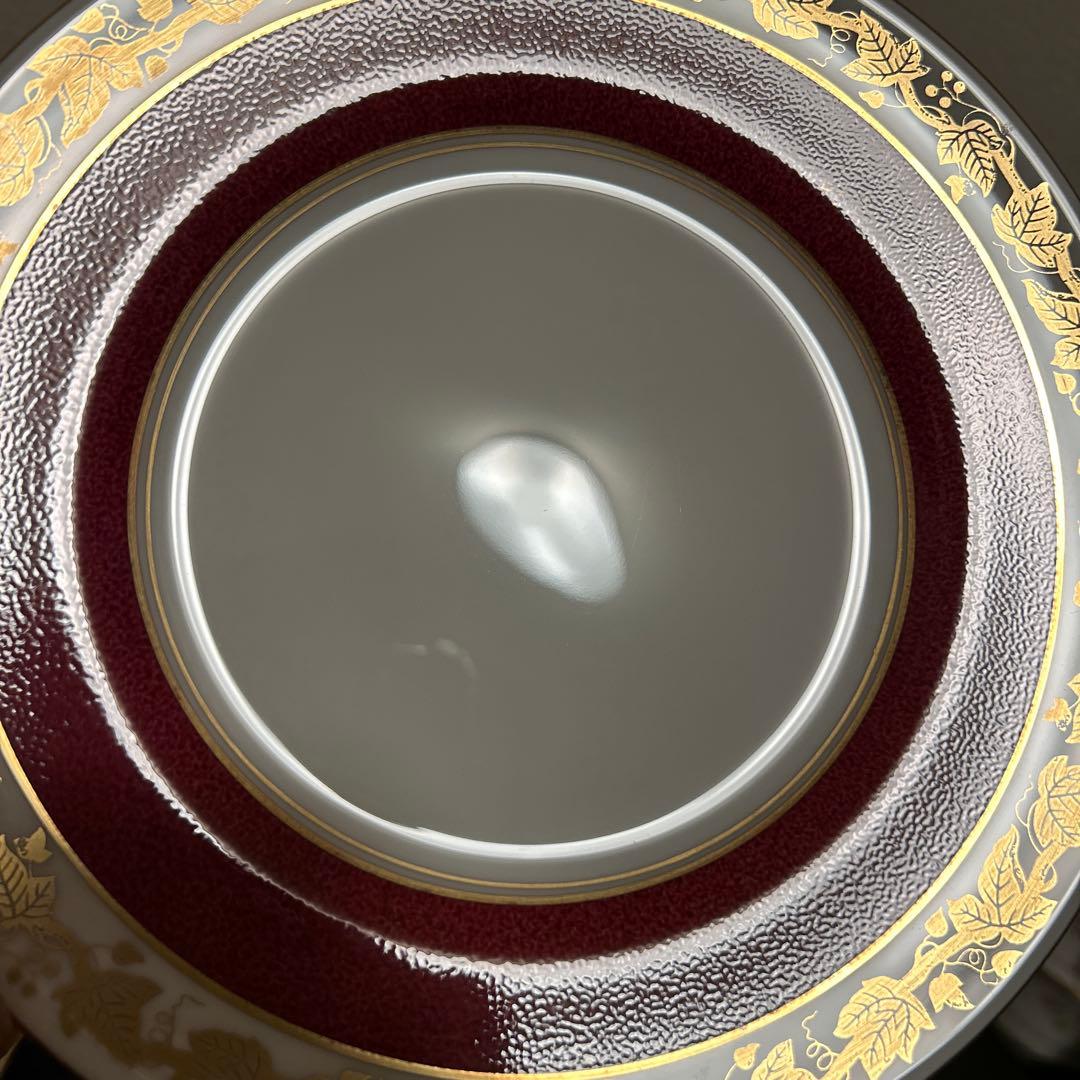 ウェッジウッド　ホワイトホール　パウダールビー　デザートプレート　20.5cm