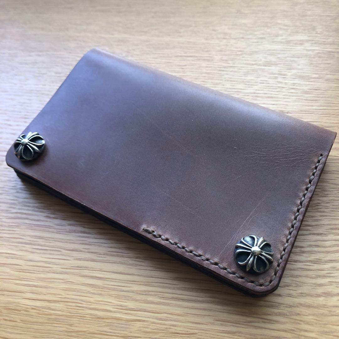 ミニトラッカーウォレット　ケース　レザークラフト ハンドメイド　革　財布