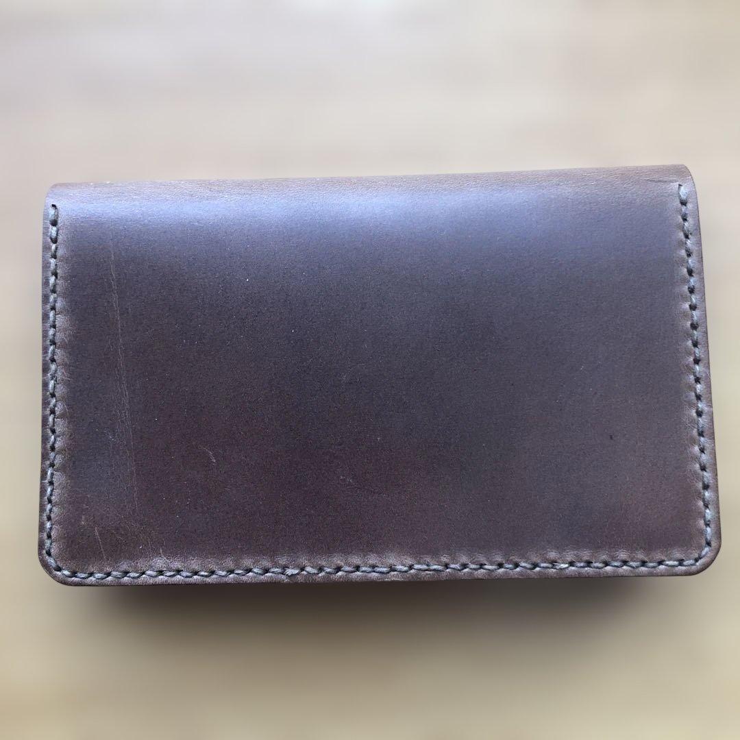 ミニトラッカーウォレット　ケース　レザークラフト ハンドメイド　革　財布