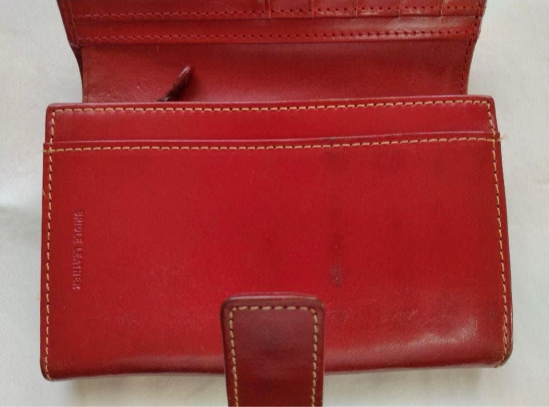Whitehouse Cox 赤 レザー 長財布