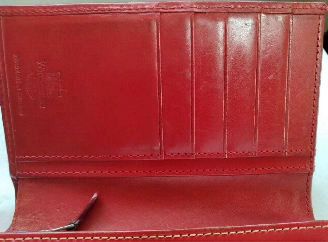 Whitehouse Cox 赤 レザー 長財布