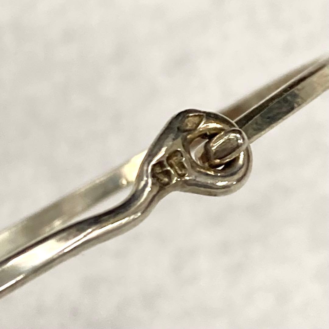 セルジュトラヴァル『 LOVE 』刻印 シルバー バングル フランス ジュエリー