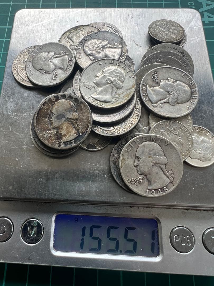 外国銀貨 アメリカ25.10C銀貨ロット - メルカリ