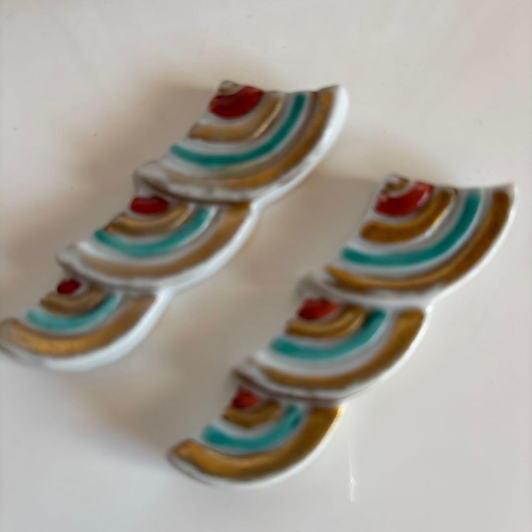 有田焼　筧山　蓋つき雑煮椀　煮物椀 2こ　極小脚付きショットグラス2こ