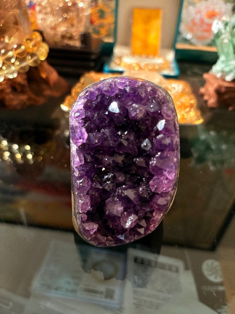 ウルグアイ　アメジストドーム　高品質 パワーストーン 紫水晶 天然石 置き物