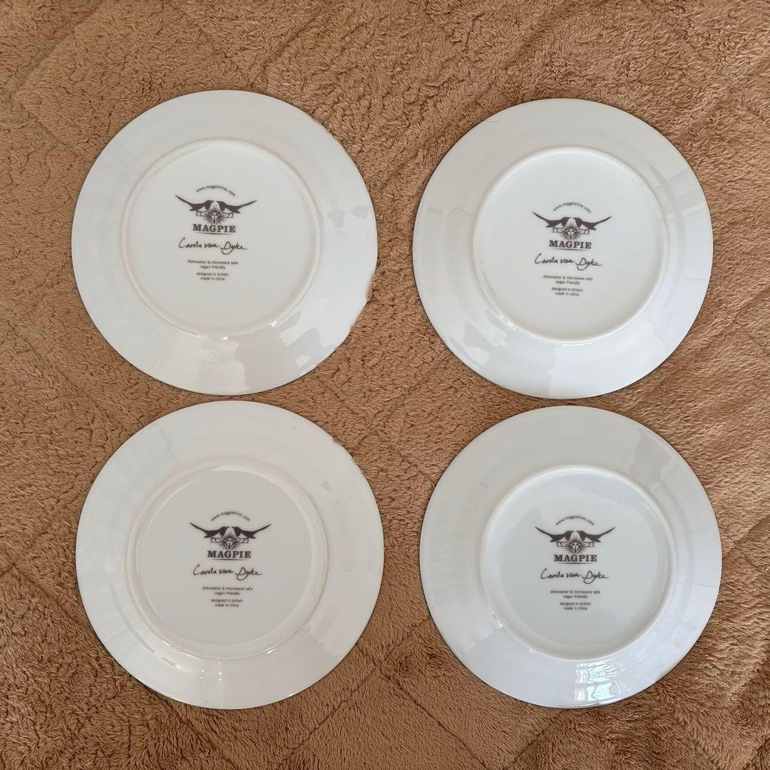 キャロラ・ヴァン・ダイク　ビースティーズ プレート4枚セット Magpie