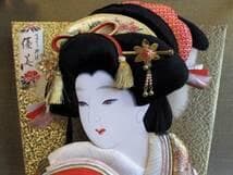 伝統正月飾り　江戸手づくり押絵　羽子板ショーケース２５号　山水優美