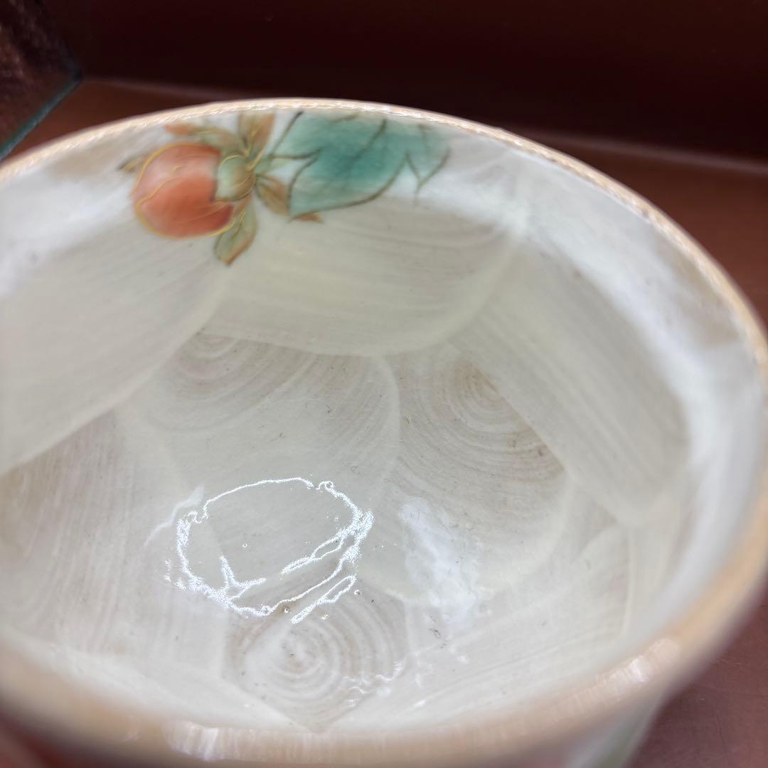 京焼　清水焼　陶あん　コーヒーカップ　芍薬　桜　カップ2個　色絵