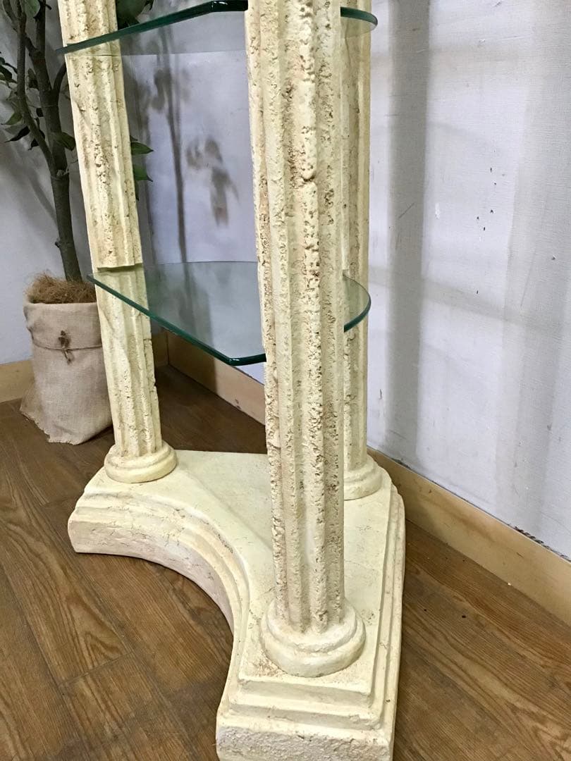 yui☆管356☆デコラティブ☆ギリシャ神殿☆コーナーシェルフ☆飾り棚