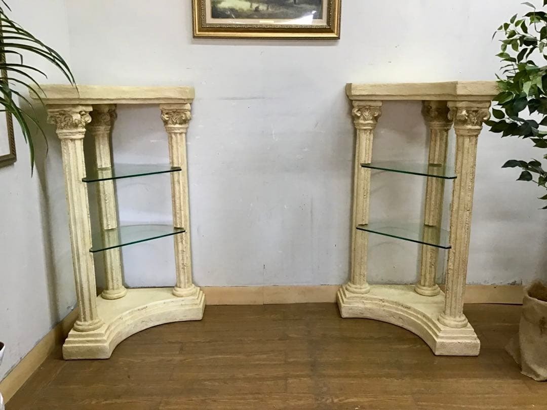 yui☆管356☆デコラティブ☆ギリシャ神殿☆コーナーシェルフ☆飾り棚