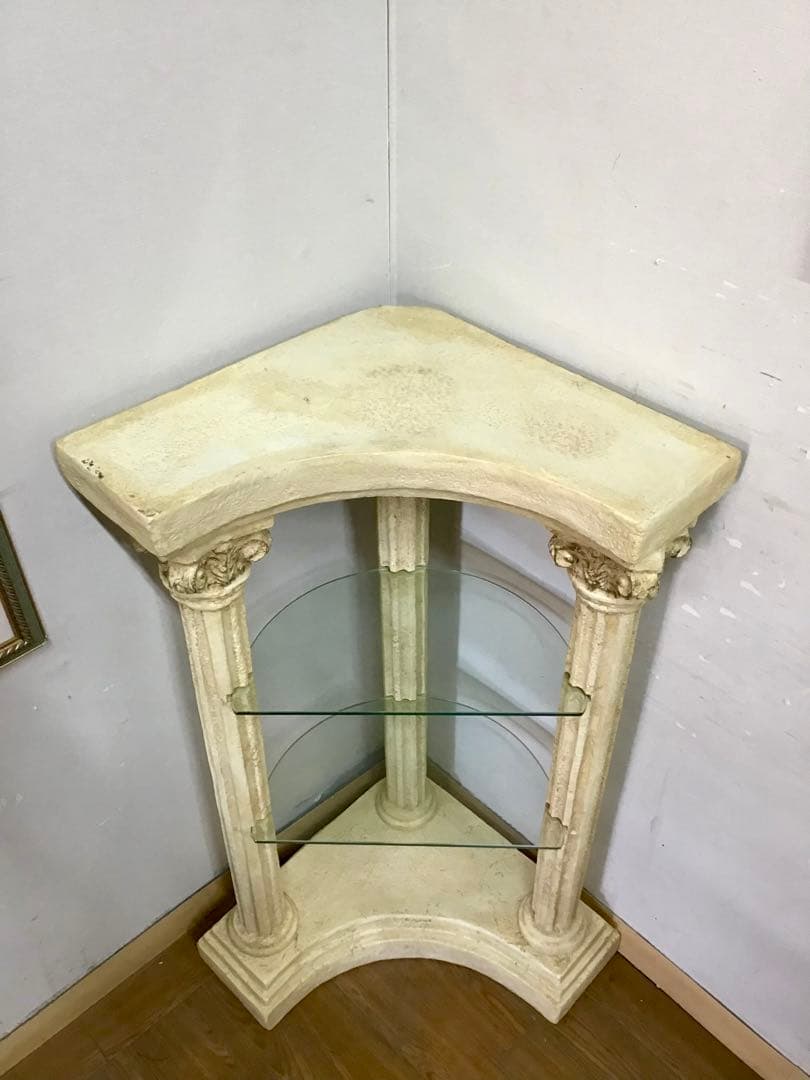 yui☆管356☆デコラティブ☆ギリシャ神殿☆コーナーシェルフ☆飾り棚