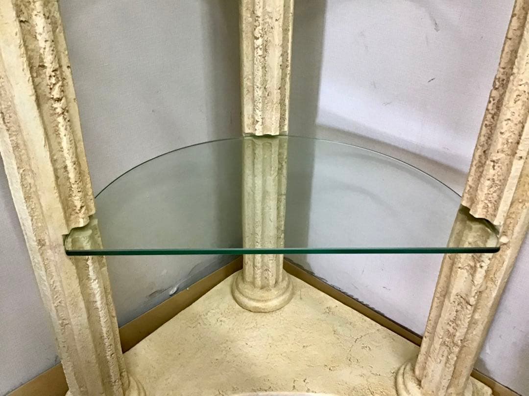 yui☆管356☆デコラティブ☆ギリシャ神殿☆コーナーシェルフ☆飾り棚