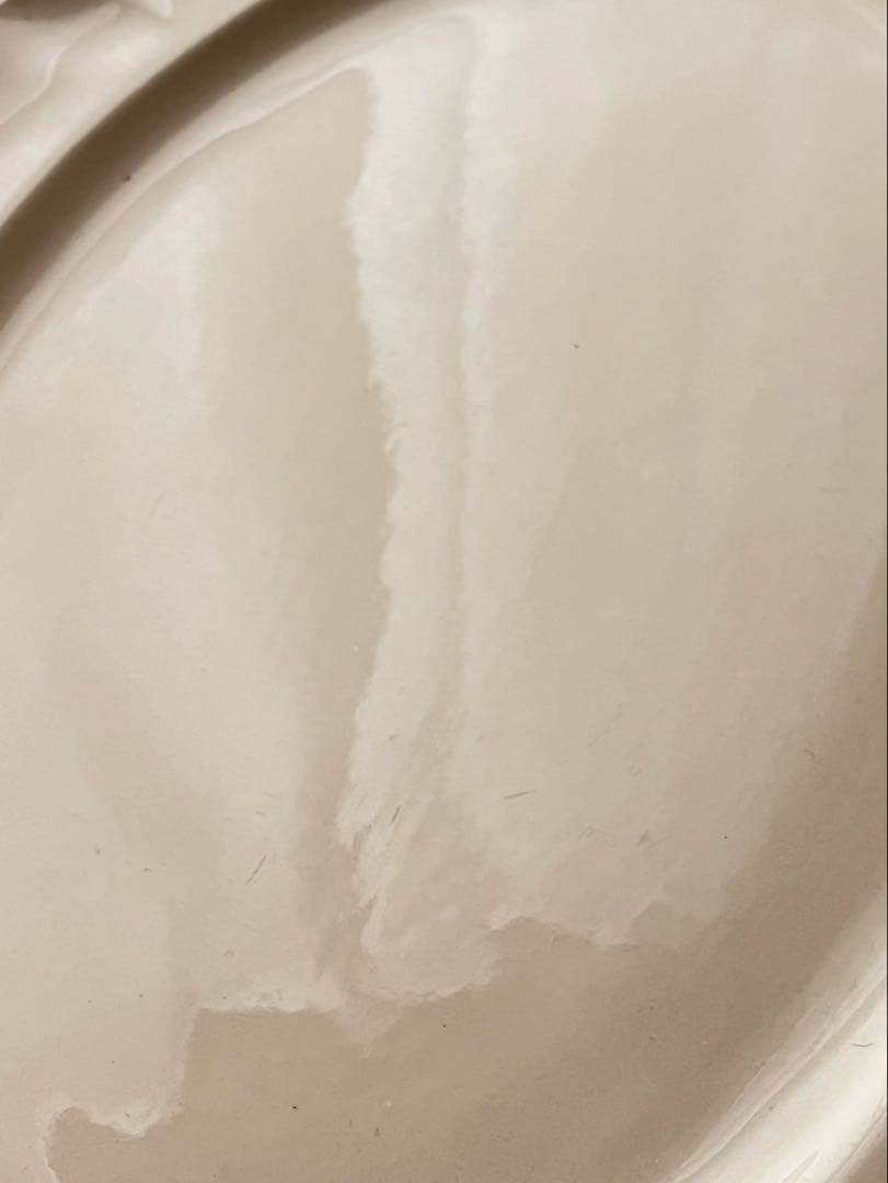 【レア】フランス SARREGUEMINES 花リムオーバル 特大[3807]