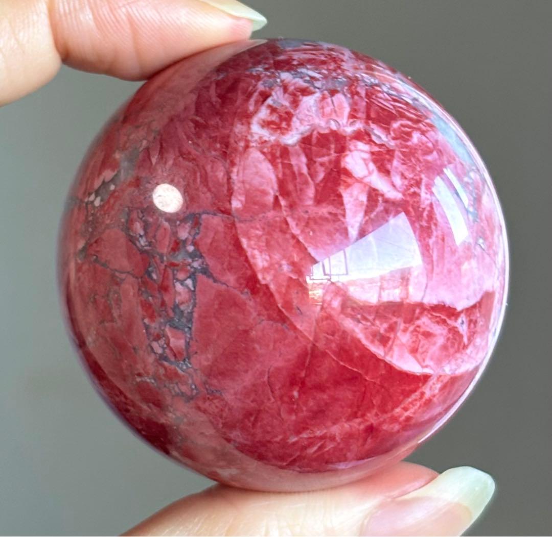 レア　newタイプ　高品質　ピンクジャスパー　スフィア　インカローズ好きにも