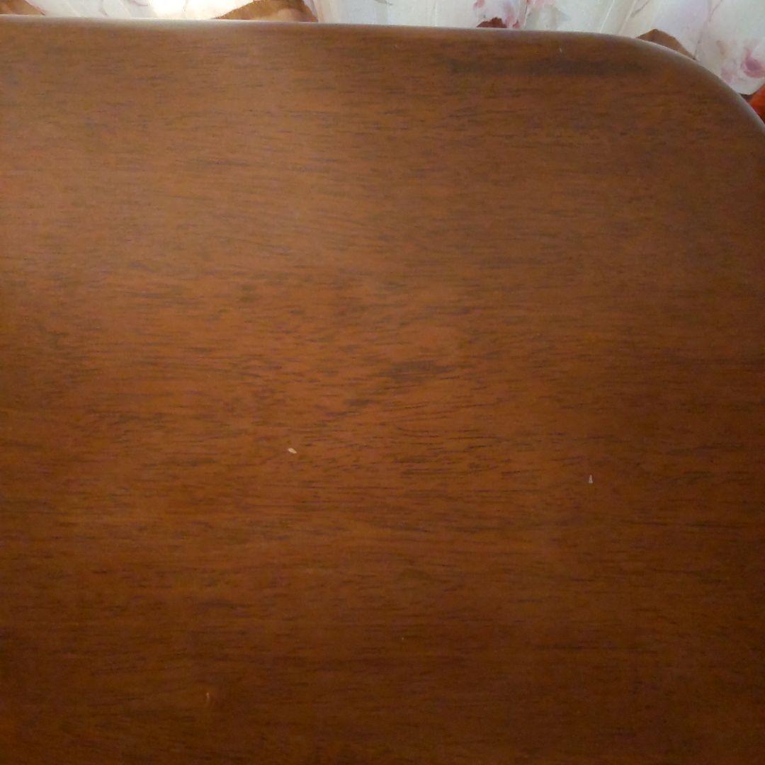 木製オーバルテーブル ダークブラウン　センターテーブルリビングテーブル